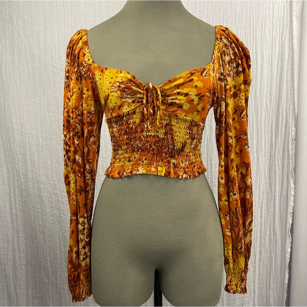 UO 70s inspired cropped top